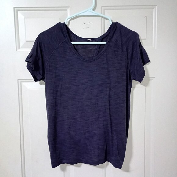 Lululemon Womens Purple Short Sleeve Lightweight Athletic Top - Picture 1 of 6